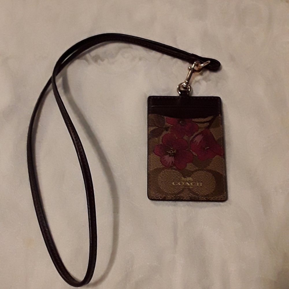 Coach ID Lanyard/Card holder